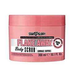 Soap & Glory Original Pink Flake Away Exfoliating Body Scrub - Smoothing & Buffing Body Scrub - Floral Scented Body Polish - Shea Butter, Sea Salt & Sweet Almond Oil Sugar Body Scrub (300ml) Apricot Seeds, Sugar Body, Sugar Body Scrub, Body Scrubs