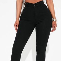 High Rise Jeans Black, Skinny Jeans, Mediun Strech, 5 Pocket 11" High Rise Inseam 31" 75% Cotton, 23%Polyester, 2% Spandex Imported Waist 33.5 Hips 44.5 Black High Rise Jeans For Night Out, Black Mid-rise Jeans For Night Out, High Waisted Boyfriend Jeans, High Waisted Ripped Jeans, High Waisted Black Jeans, Ripped Mom Jeans, Distressed Mom Jeans, High Waisted Mom Jeans, High Rise Mom Jeans