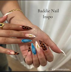 Newest Nail Trends, Tortoise Nails, Tortoise Shell Nails, Shell Nails, Nails Toes, Warm Browns, Waste Of Time, Almond Acrylic Nails, Long Square Acrylic Nails