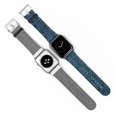 Retro Tiki Tropical Blue Apple Watch compatible Band. 2 sizes Give wrists the gift of timeless fashion with these custom watch bands. These high quality, animal-friendly faux leather watch straps are the extra missing punch to tropical flirty outfits and Tiki Bar nights out. Take your style to the next level with must-have accessories. .: 100% Faux Leather .: Suitable for Apple Watch Series 1, 2, 3, 4, 5 and 6 devices .: One side printed Blue Rectangular Watch Accessories With Bracelet Strap, Rectangular Blue Watch With Bracelet Strap, Modern Blue Rectangular Apple Watch Band, Modern Blue Adjustable Apple Watch Band, Modern Blue Watch Bands As A Gift, Modern Adjustable Blue Apple Watch Band, Modern Blue Rectangular Watch Accessories, Blue Watch With Adjustable Leather Strap, Blue Watch With Leather Strap And Adjustable Fit