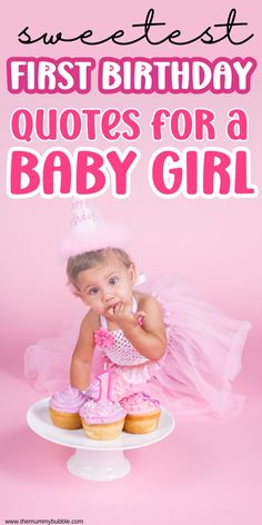 Want to put your love and birthday wishes for your baby girl into a quote or caption? Use these gorgeous first birthday quotes and captions for girls to compose your social media posts and cards. First Birthday Captions, Baby Birthday Wishes, Baby Birthday Quotes, 1st Birthday Quotes, First Birthday Quotes, Cute Birthday Quotes, Birthday Celebration Quotes, First Birthday Wishes