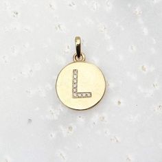 15mm Personalized letter disc charm with diamonds necklace  #unique #jewelry #diamond #sillyshiny #gold #sillyshinydiamonds #uniquerings #engagement #rings Letter Charm Necklace, Alphabet Necklace, Necklace Name, Necklace Initial, Gold Name Necklace, Letter Charm, Personalized Letters, Custom Name Necklace, Mothersday Gifts