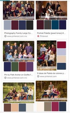 the color scheme for this family photo