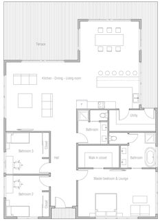 the floor plan for a two bedroom apartment with an attached kitchen, living room and dining area