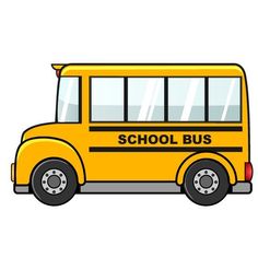 a yellow school bus is shown on a white background