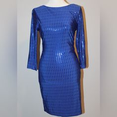 Women’s Dress. Blue Dress. Sequins Dress. Size Small Dress Brand Rubber Ducky Dress. Material Spandex 4%, 96% Polyester. Blue Stretch Midi Dress For Evening, Blue Sequin Bodycon Dress, Blue Bodycon Dress For Party Season, Blue Sequined Stretch Mini Dress, Blue Knee-length Mini Dress With Sequins, Blue Stretch Evening Dress, Elegant Blue Sequined Bodycon Dress, Blue Sequined Midi Dress For Party Season, Sequins Dress