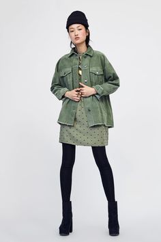 Clothes Reference, High Waist Pants, Corduroy Jacket, Zara United States, Waist Pants, Fashion Sense, Military Jacket, Lookbook, High Waist