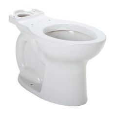 a white toilet bowl with the lid up