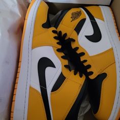 Black And Gold Jordan Nikes Size: 11.5 Air Jordan 1 Mid Taxi, Jordan 1 Mid Taxi, Black And Gold Jordans, 2022 Sneakers, Iconic Sneakers, Mid Top Shoes, Nike Air Jordan 1 Mid, Nike Tennis Shoes, Nike Tennis