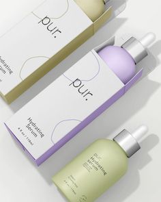 Minimal & modern design for a vegan and cruelty-free face serum brand. Serum Design, Minimal Modern Design, Minimal Packaging, Print Collateral, Space Print, Hydrating Serum, Bottle Packaging, Luxury Packaging, Minimal Modern