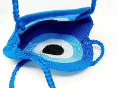 Evil Eye Crochet Bag, Pinata Ornament, Mexican Crochet, Evil Eye Crochet, Eye Crochet, Watermelon Bag, Round Evil Eye, Mini Pinatas, Fiesta Decorations