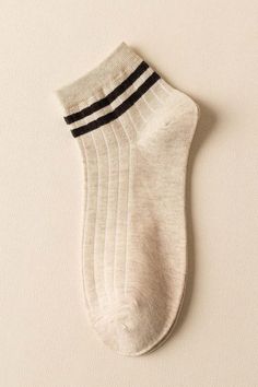 Go ahead and show off these cute striped ankle socks with your favorite sneakers or loafers. 100% cotton Fits women sizes 6-10 Sold separately Beige Cotton Socks For Summer, Comfortable Casual Ankle-high Socks, Casual Striped Socks For Spring, Casual Spring Socks, Trendy Beige Cotton Socks, Comfortable Beige Socks For Summer, Comfortable Beige Summer Socks, Trendy Striped Socks For Spring, Comfortable Cotton Casual Socks