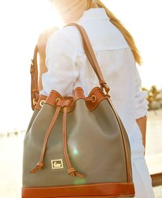 Dooney & Bourke Dillen Drawstring Dooney Bourke Handbags 2022, Bright Summer Acrylic Nails, Gorgeous Handbags, Drawstring Shoulder Bag, Simple Frocks, Monogram Pendant, Bag Outfit, Hot Picks, Tan Cowhide