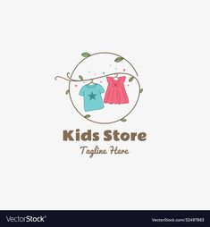 Clothes Shop Logo, Baby Boutique Logo, Kids Clothing Brand, Baby Logo Design, Clothing Logo Design, Boutique Logo Design, Kids Logo Design, Clothing Brand Logos, Store Logo