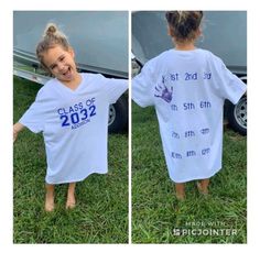 Handprint Shirt, Preschool First Day, Grad Shirts, Pre K Graduation, Graduation Crafts, Kind Photo, Watch Me Grow, Kids Graduation, Class Shirt