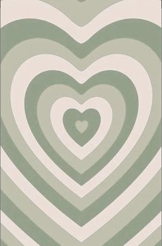 a green and white heart shaped pattern