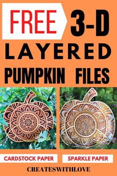 free 3 - d layered pumpkin files