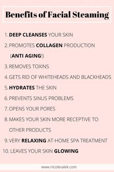 10-benefits-of-facial-steaming-and-how-to-do-it-at-home Benefits Of A Back Facial, Facial Steamer Benefits, Benefits Of Facials, Benefits Of A Facial, Esthetician Life, At Home Facial, Facial Benefits, Skin Quotes, Steaming Your Face