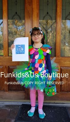 "Welcome to Baby/Infants Clothing  by Funkids&Us Boutique This handmade costume is so cute, fun and gorgeous In.. This costume is perfect for any kids costume parade, birthday or school book week..  Including in the listing is the skirt, top, and accessories.. The top shirt is embellishment with rainbow color felt and glittery color..  The skirt is made from shade of green with glittery tulle green..  The headband is made by me.. so cute eye fish headband Visit our store for more Beautifully Han Rainbow Fish Costume, Fish Headband, Purple Fish, Fish Costume, Concert Ideas, Fish Dress, Handmade Costumes, Rainbow Fish