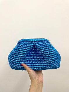 LAST BIG SALE OF THE YEAR 🤩  BOOK YOUR PLACE TO GET UNIQUE HANDMADE BAGS 🚨LIMITED RESERVATION🚨 Luxury blue crochet clutch, sparkly day to evening bag, blue handmade woven metallic leather raffia purse hand bag, evening blue pouch clutch bag kTimeless and high quality handmade crochet knitted product ✅A stylish women's accessory for daily use, special occasions, invitations, evenings! Party season (Christmas) has begun and this bag will be the perfect choice 🤩 you will shine like a star 🌺 Un Crochet Pouch Bag As A Gift, Handmade Crochet Clutch Bag For Gift, Woven Crochet Clutch Bag As Gift, Handmade Crochet Yarn Bag, Crochet Yarn Bag Perfect As A Gift, Yarn Crochet Bag As Gift, Blue Crochet Bag For Gift, Handmade Crochet Yarn Bag As Gift, Handmade Blue Crochet Bag As Gift