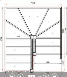 an image of a door with measurements for the bottom and side sections, including the top section