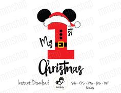 Disney Christmas Svg, Dot Painting Tools, My 1st Christmas, Christmas Bodysuit, Christmas Mickey, Disney Cards, Baby Shower Princess, Christmas Drawing, Newborn Photography Props