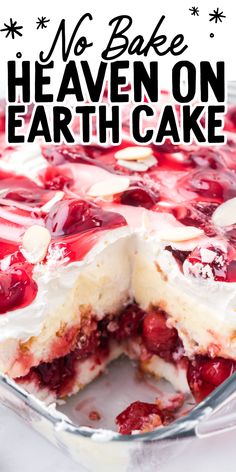 Heaven on Earth Cake Recipe
Heaven on Earth cake describes this delicious trifle-esque dessert perfectly. Moist angel food cake topped with tart cherry pie filling, creamy pudding, and lightly whipped cream make this cake out of this world! Heaven On Earth Cake, Angel Food Cake Desserts, Earth Cake, Dessert Oreo, Fluff Desserts, Strawberry Dessert Recipes, Cherry Desserts, Cherry Recipes, Cherry Pie Filling