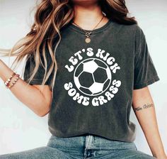 Lets Kick Some Grass Shirt, Soccer Shirt, Mom Shirt, Football Gift Soccer Mom Shirt, Coach Shirts, Balls Shirt, Football Gift, Soccer Gifts, Soccer Shirt, Shirt Football, Soccer Girl, Soccer Mom