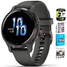 Garmin 010-02429-00 Venu 2S Fitness Smartwatch Slate Bezel with Graphite Silicone Band Bundle with Tech Smart USA Fitness & Wellness Suite and 1 Year Extended Protection Plan Garmin Venu 2s, Indoor Climbing, Live Healthy, Yoga Equipment, Wellness Fitness, Electronics Gadgets, Hiit Workout