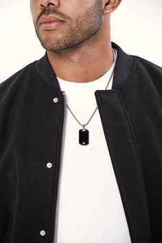 One of our mens best sellers - the Drake Dog Tag Dog Pendant, The Duff