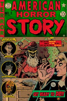 an old comic book cover for american horror story