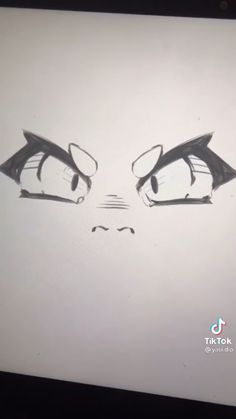 a drawing of two eyes drawn on a computer screen