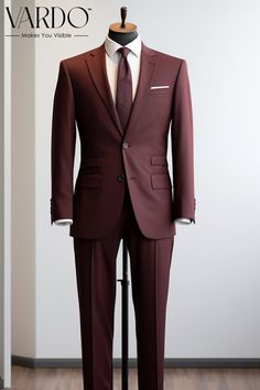 >>ORIGINAL ARTWORK AND CONTENT, PLEASE DO NOT COPY<< Men Suits, Suits For Man, Elegant Maroon Two Piece Suit for Men - Premium Quality, Special Occasions Classic Formal Wear  - Events Classic Wedding Attire, Wedding Suit, Double Breasted, Formal Fashion Slim Fit Suit Description: Upgrade your wardrobe with our premium Maroon Two Piece Suit for men, designed to elevate your style and confidence. Crafted with meticulous attention to detail, this suit blends timeless sophistication with contemporary flair. 👔 Key Features: 🌟 Superior Quality: Made from high-quality fabric for exceptional comfort and durability. 📏 Tailored Fit: A sleek and modern cut that accentuates your silhouette. 🌆 Versatile Style: Perfect for formal events, weddings, or upscale dinners. 🧵 Exquisite Detailing: Finely s Maroon Suit For Men, Maroon Suit Men, Vardo Suits, Two Piece Suit For Men, Court Attire, Suit Double Breasted, Maroon Suit