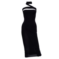 Presenting The Gucci Black Strap Midi Dress In Size Xs. This Sophisticated Knee-Length Dress Features A Captivating Strap Choker Accent And A Sheer Panel At The Front, Adding A Touch Of Elegance. Designed In A Sleek Tube Style With A Flattering Bodycon Fit And Scrunched Detailing, It Exudes Modern Charm. Recommended For U.S. Size Xs/S, Please Note That Measurements Are Provided As A Courtesy. The Inventory Is Pre-Owned, Displaying Signs Of Wear And Tear Typical Of Its Vintage Nature. Please Refe Gucci Dresses, Vintage Nature, Gucci Black, Knee Length Dress, Final Sale, Knee Length, Colorful Dresses, Midi Dress, Sleek