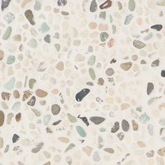 a white background with many different colored rocks