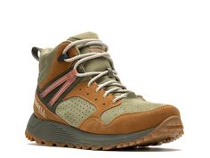 Merrell Wildwood Mid Sneaker Boot Women’s Hiking Shoe, Best Hiking Boots Women, Midsize Hiking Outfit, Hiking Boot Outfits Women, Granola Girl Shoes, Retreat Outfits, Cute Hiking Boots, Oregon Fits, Best Hiking Shoes For Women