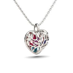 This stunning, intricate pendant features a beautiful family tree on the outside of the cage representing the roots and branches (ancestry and elders) of your family. Add up to six birthstones inside to represent the new "leaves" of the family that you love, whether that be yourself and your significant other or all of your children. Show off your family pride with this perfect, sentimental pendant.Chain Type: Cable chainWeight: 4.86 gWidth: 16 mmHeight: 18 mmMaterial: 925 SilverPlating Color: S Tree Of Life Necklace For Anniversary On Mother's Day, Tree Of Life Necklace For Anniversary And Mother's Day, Tree Of Life Necklace For Anniversary, Mother's Day, Mother's Day Tree Of Life Necklace Gift For Mom, Tree Of Life Jewelry For Mother's Day Gift, Tree Of Life Round Pendant Necklace For Mother's Day, Mother's Day Tree Of Life Round Pendant Jewelry, Birthstone Pendant Necklace For Memorials, Silver Tree Of Life Jewelry For Mother's Day