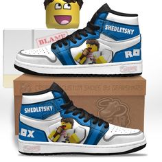 Shedletsky Roblox Shoes Custom For Fans-Gear Wanta Roblox Shoes, J1 Shoes, Hightop Shoes, Sneaker Culture, Shoes Custom, Sneaker Games, Air Jordan 1 High, Jordan 1 High, Trendy Sneakers