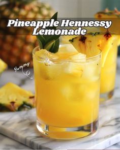 pineapple juice, Hennessy, & lemonade that simple 😋 Hennessy Lemonade, Hennessy Drinks, Hennessy Cognac, Alcholic Drinks, Cocktail Drinks Alcoholic, Mixed Drinks Alcohol, Yummy Alcoholic Drinks, Refreshing Drinks Recipes, Liquor Drinks