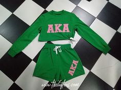 Alpha Kappa Alpha Gifts, Alpha Kappa Alpha Clothing, Cute Lounge Sets, Alpha Kappa Alpha Paraphernalia, Bad And Bougie, Sorority Fashion