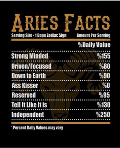 an info sheet for aris fact on the side of a black shirt with gold lettering