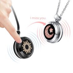 TOTWOO fashion Jewelry necklaces Unique smart necklace Couples Day Gift wearable devices Cute Couple Necklaces, Bad Dresses, Galaxy Jewelry, Bff Jewelry, Distance Relationship Gifts, The Sun And Moon, Long Distance Relationship Gifts, Smart Jewelry, Dragon Ring