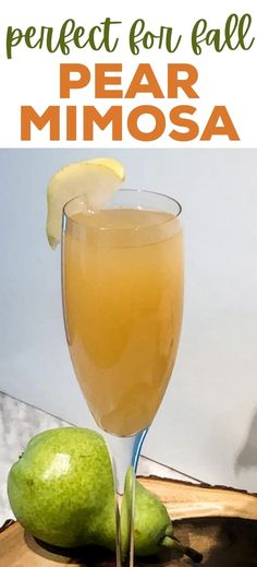 the perfect fall pear mimosa recipe