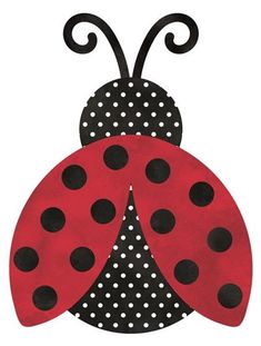 a ladybug with polka dots on it