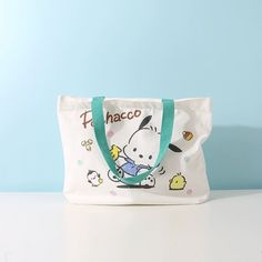 Kawaii Friend Tote Bags ON1347 Casual Shoulder Bag With Cute Design For Travel, Casual Shoulder Bag With Cute Design For Everyday, Kawaii Beige Rectangular Shoulder Bag, Casual Bags With Cute Design For Daily Use, Casual Bags For Daily Use With Cute Design, Casual School Bag With Cute Design, Rectangular School Bag With Cartoon Print, Cartoon Rectangular School Bag, Kawaii Cute Travel Shoulder Bag