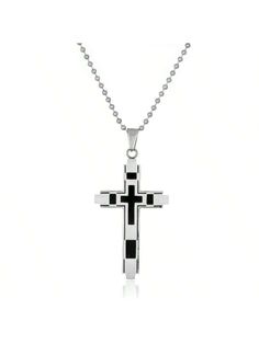 Introducing our Stainless Steel Modern Two Tone Cross Pendant, a truly remarkable accessory designed exclusively for fashionable men. This pendant boasts a sleek and contemporary design that effortlessly blends modern aesthetics with timeless symbolism.  Crafted from high-quality stainless steel, this pendant is built to withstand the test of time, ensuring long-lasting durability and an enduring shine. The two-tone finish adds a touch of sophistication and versatility, making it suitable for a Men Pendant, Fashionable Men, Lynx, Modern Aesthetics, Chains For Men, Ball Chain, Men Necklace, Meaningful Gifts, Men Fashion