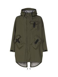 -Crafted from 2L technical GORE-TEX INFINIUM -Heat-sealed seams -Adjustable hood -Zipper and snap button closure -Patch chest pocket with hook-and-loop closure -Hem with drawstring fastening -Print on the back -Moncler x Salehe Bembury label on the sleeve -Made in Romania -Colour: GreenComposition: 100% Nylon Salehe Bembury, Moncler Genius, Made In Romania, Hooded Parka, Womens Parka, Blazer Vest, Green Coat, Parka Coat, Color Khaki