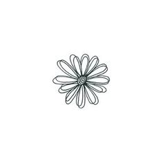 a black and white drawing of a flower