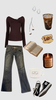 #outfit #outfitinspo #rorygilmore #gilmoregirls #school #netflix #lanadelrey #beauty #skincare #fall #autumn #foryou Outfits 2000s, Autumn Clothes, Beauty Skincare, Autumn Outfit, Outfit Inspo Fall, Up Girl, Retro Outfits