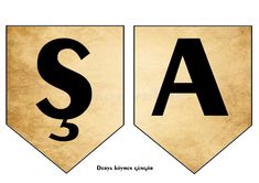 two pennants with the letters s and a dollar sign on them royalty illustration stock images